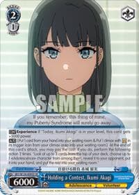 Holding a Contest, Ikumi Akagi (SR) - Rascal Does Not Dream of Santa Claus - Weiss Schwarz card