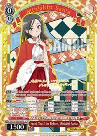 Heard That Line Before, Miniskirt Santa (SP) - Rascal Does Not Dream of Santa Claus - Weiss Schwarz card