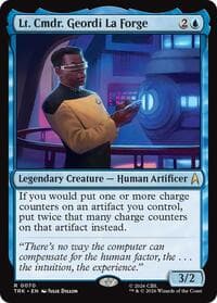 Lt. Cmdr. Geordi La Forge - Star Trek - Magic: The Gathering card