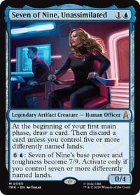 Seven of Nine, Unassimilated - Star Trek - Magic: The Gathering card