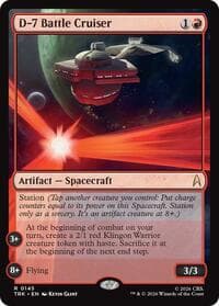 D-7 Battle Cruiser - Star Trek - Magic: The Gathering card