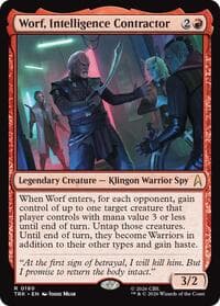 Worf, Intelligence Contractor - Star Trek - Magic: The Gathering card
