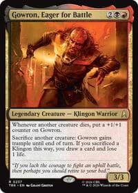 Gowron, Eager for Battle - Star Trek - Magic: The Gathering card
