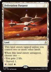 Federation Outpost - Star Trek - Magic: The Gathering card