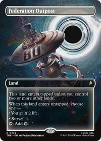 Federation Outpost (Borderless) - Star Trek - Magic: The Gathering card