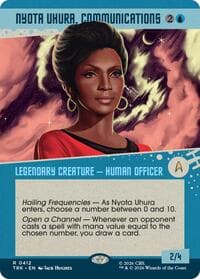Nyota Uhura, Communications (Showcase) - Star Trek - Magic: The Gathering card