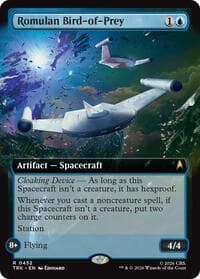 Romulan Bird-of-Prey (Extended Art) - Star Trek - Magic: The Gathering card