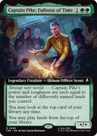 Captain Pike, Fullness of Time (Extended Art) - Star Trek - Magic: The Gathering card