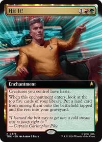Hit It! (Extended Art) - Star Trek - Magic: The Gathering card