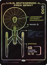 U.S.S. Enterprise-A, Free Spirit (Showcase) - Star Trek - Magic: The Gathering card