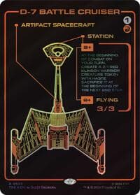 D-7 Battle Cruiser (Showcase) - Star Trek - Magic: The Gathering card