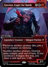 Gowron, Eager for Battle (Showcase) - Star Trek - Magic: The Gathering card