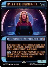 Seven of Nine, Unassimilated (Showcase) - Star Trek - Magic: The Gathering card