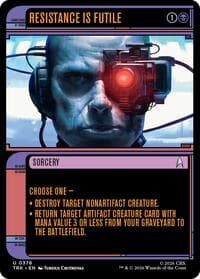 Resistance Is Futile (Showcase) - Star Trek - Magic: The Gathering card