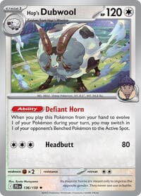 Hop's Dubwool - Deck Exclusives - Pokemon card
