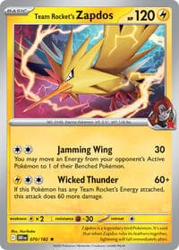 Team Rocket's Zapdos - Deck Exclusives - Pokemon card