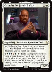 Captain Benjamin Sisko - Star Trek - Magic: The Gathering card