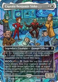 Captain Benjamin Sisko (Borderless) - Star Trek - Magic: The Gathering card