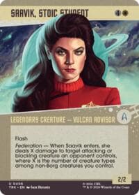 Saavik, Stoic Student (Showcase) - Star Trek - Magic: The Gathering card