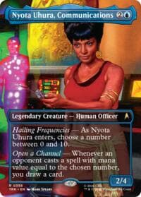 Nyota Uhura, Communications (Borderless) - Star Trek - Magic: The Gathering card