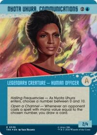 Nyota Uhura, Communications (Showcase) (Surge Foil) - Star Trek - Magic: The Gathering card