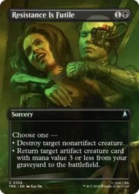 Resistance Is Futile (Borderless) - Star Trek - Magic: The Gathering card