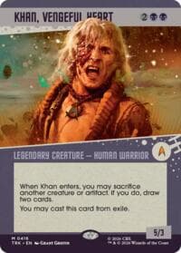Khan, Vengeful Heart (Showcase) - Star Trek - Magic: The Gathering card
