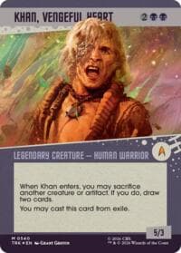 Khan, Vengeful Heart (Showcase) (Surge Foil) - Star Trek - Magic: The Gathering card