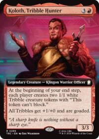 Koloth, Tribble Hunter (Extended Art) - Star Trek - Magic: The Gathering card
