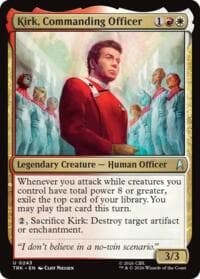 Kirk, Commanding Officer - Star Trek - Magic: The Gathering card