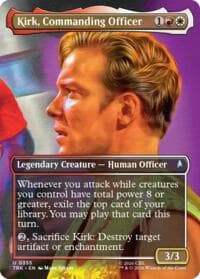 Kirk, Commanding Officer (Borderless) - Star Trek - Magic: The Gathering card