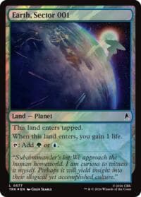Earth, Sector 001 (Surge Foil) - Star Trek - Magic: The Gathering card