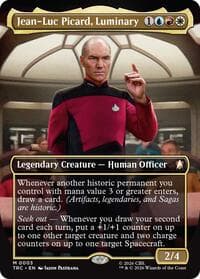 Jean-Luc Picard, Luminary (Borderless) - Commander: Star Trek - Magic: The Gathering card