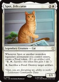 Spot, Felis catus (Surge Foil) - Commander: Star Trek - Magic: The Gathering card