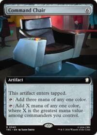 Command Chair (Extended Art) - Commander: Star Trek - Magic: The Gathering card