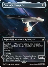 Starship Enterprise (Borderless) - Commander: Star Trek - Magic: The Gathering card