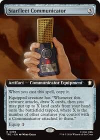 Starfleet Communicator (Extended Art) - Commander: Star Trek - Magic: The Gathering card