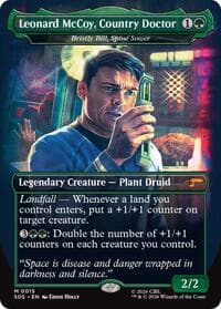 Leonard McCoy, Country Doctor - Bristly Bill, Spine Sower (Borderless) - Star Trek: Stardates - Magic: The Gathering card