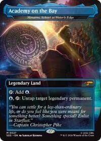 Academy on the Bay - Minamo, School at Water's Edge (Borderless) - Star Trek: Stardates - Magic: The Gathering card