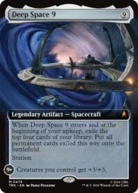 Deep Space 9 (Extended Art) - Star Trek - Magic: The Gathering card