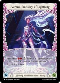 Aurora, Emissary of Lightning // Aphrodias - Omens of the Third Age - Flesh and Blood TCG card
