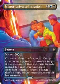 Mirror Universe Intrusion (Borderless) - Star Trek - Magic: The Gathering card