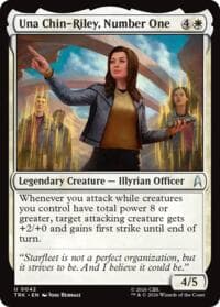 Una Chin-Riley, Number One - Star Trek - Magic: The Gathering card