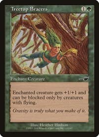 Treetop Bracers - Nemesis - Magic: The Gathering card