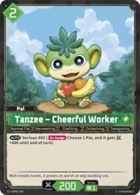 Tanzee - Cheerful Worker (2nd Edition) - BP01: Dawn of Palpagos - Palworld OFFICIAL CARD GAME card