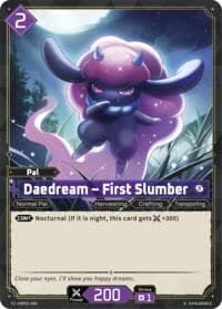 Daedream - First Slumber (2nd Edition) - BP01: Dawn of Palpagos - Palworld OFFICIAL CARD GAME card