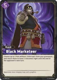 Black Marketeer (2nd Edition) - BP01: Dawn of Palpagos - Palworld OFFICIAL CARD GAME card