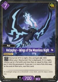 Helzephyr - Wings of the Moonless Night (2nd Edition) - BP01: Dawn of Palpagos - Palworld OFFICIAL CARD GAME card