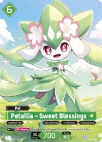 Petallia - Sweet Blessings (OSR) (2nd Edition) - BP01: Dawn of Palpagos - Palworld OFFICIAL CARD GAME card
