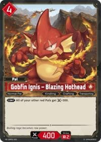 Gobfin Ignis - Blazing Hothead (2nd Edition) - BP01: Dawn of Palpagos - Palworld OFFICIAL CARD GAME card